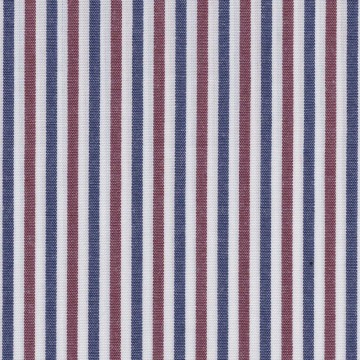 S-280(White with Burgundy Blue Stripes)